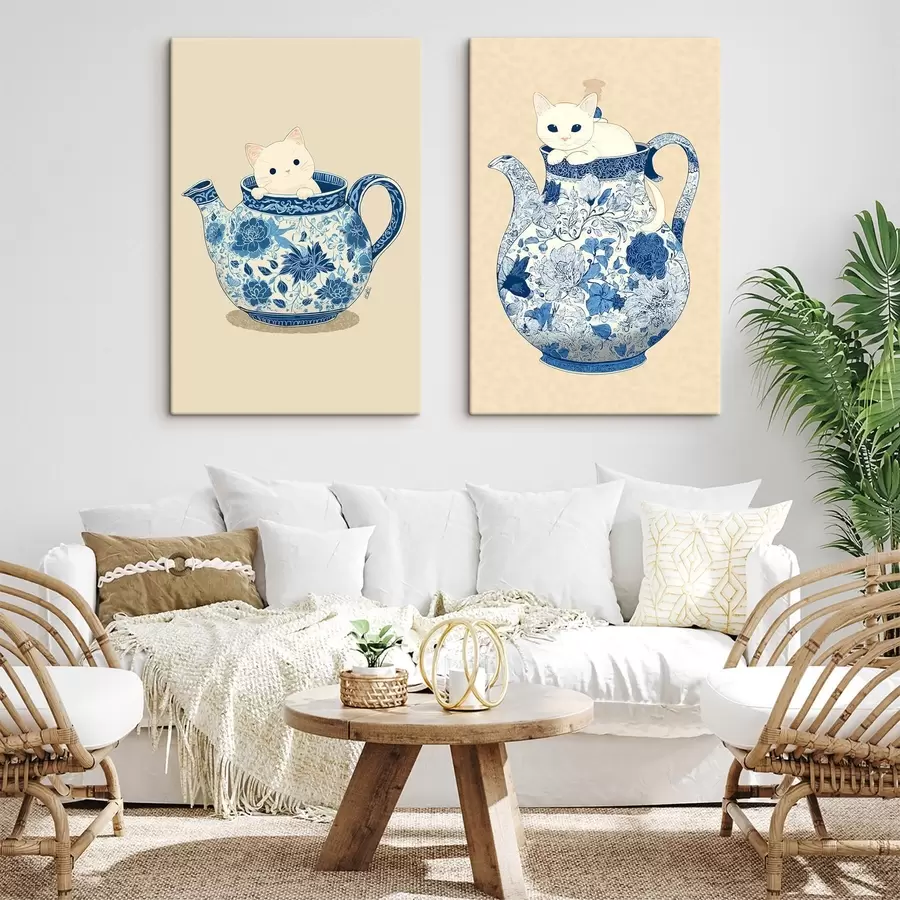 Wandbilder Katze im Krug m00920