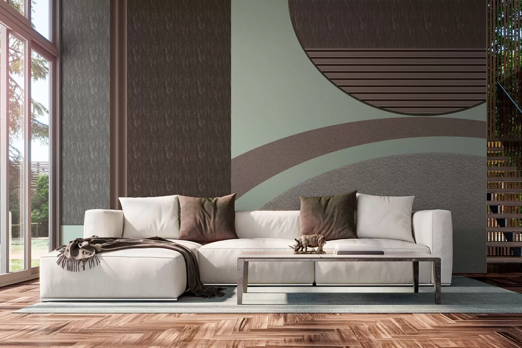 Fototapete abstrakte strukturierte Geometrie w04631