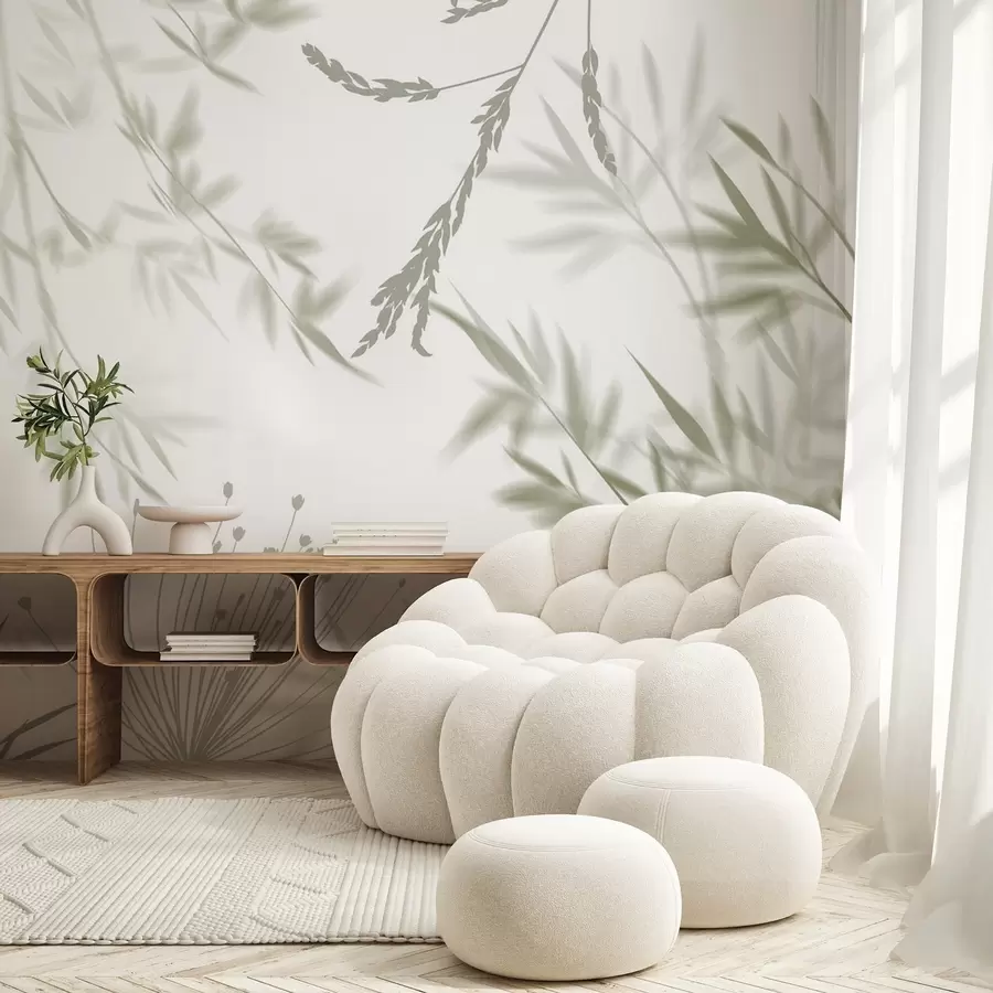 Fototapete Laub-Silhouetten w04850