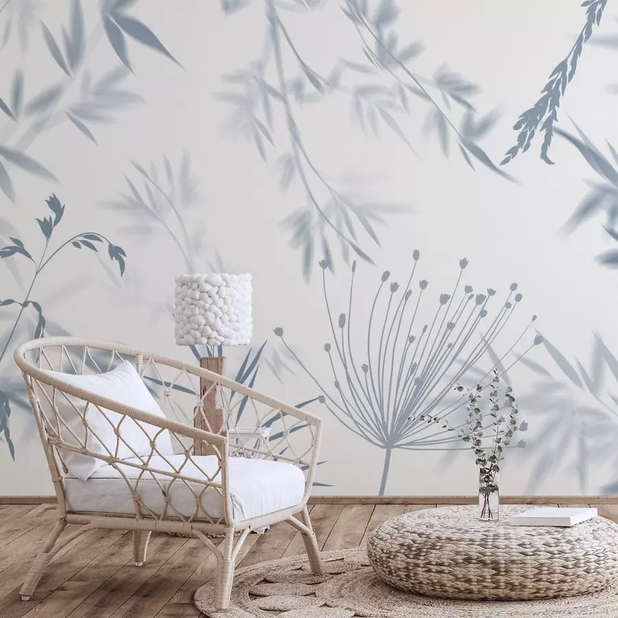 Fototapete Laub-Silhouetten w04850v2