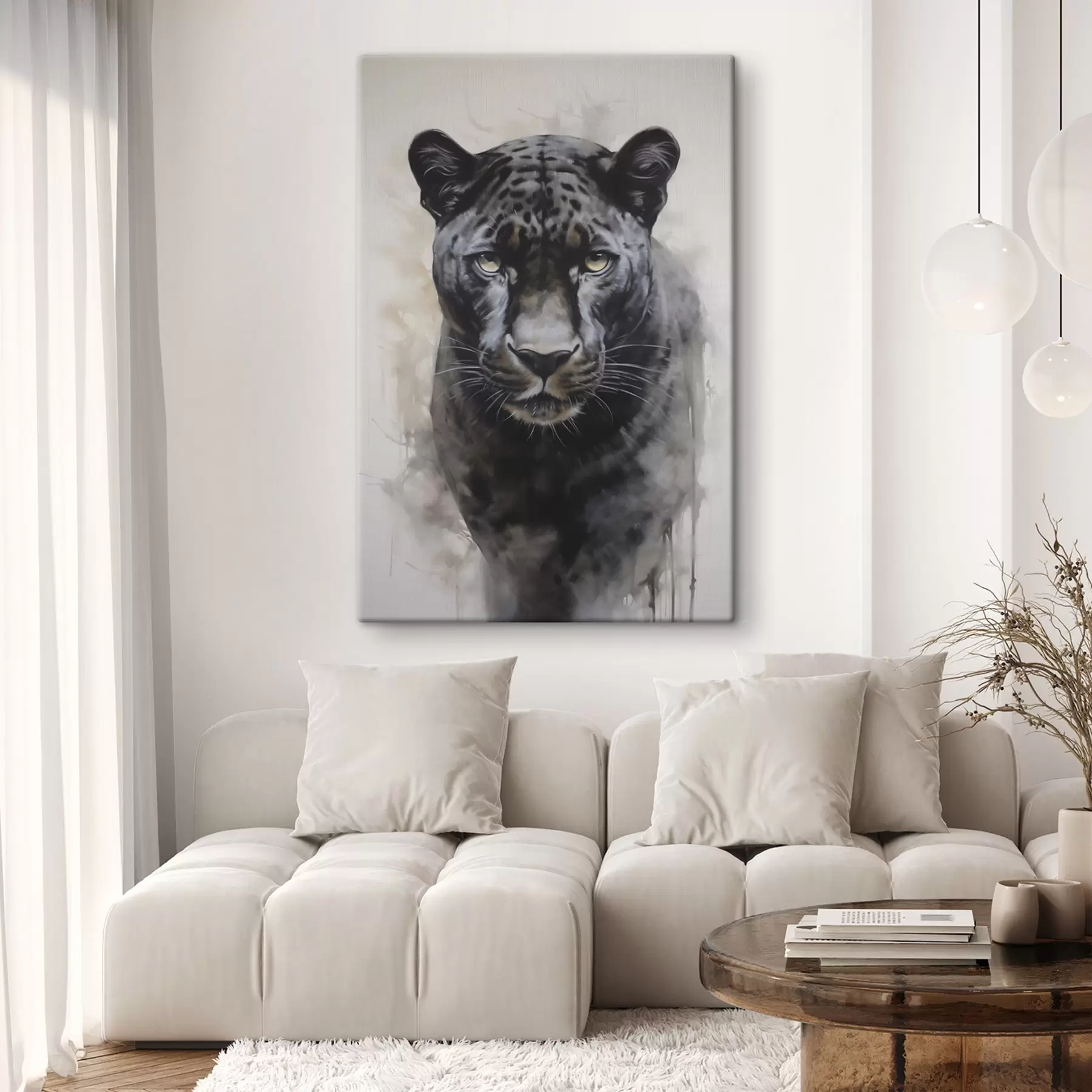 Wandbilder Panther-Imitationsmalerei s46433