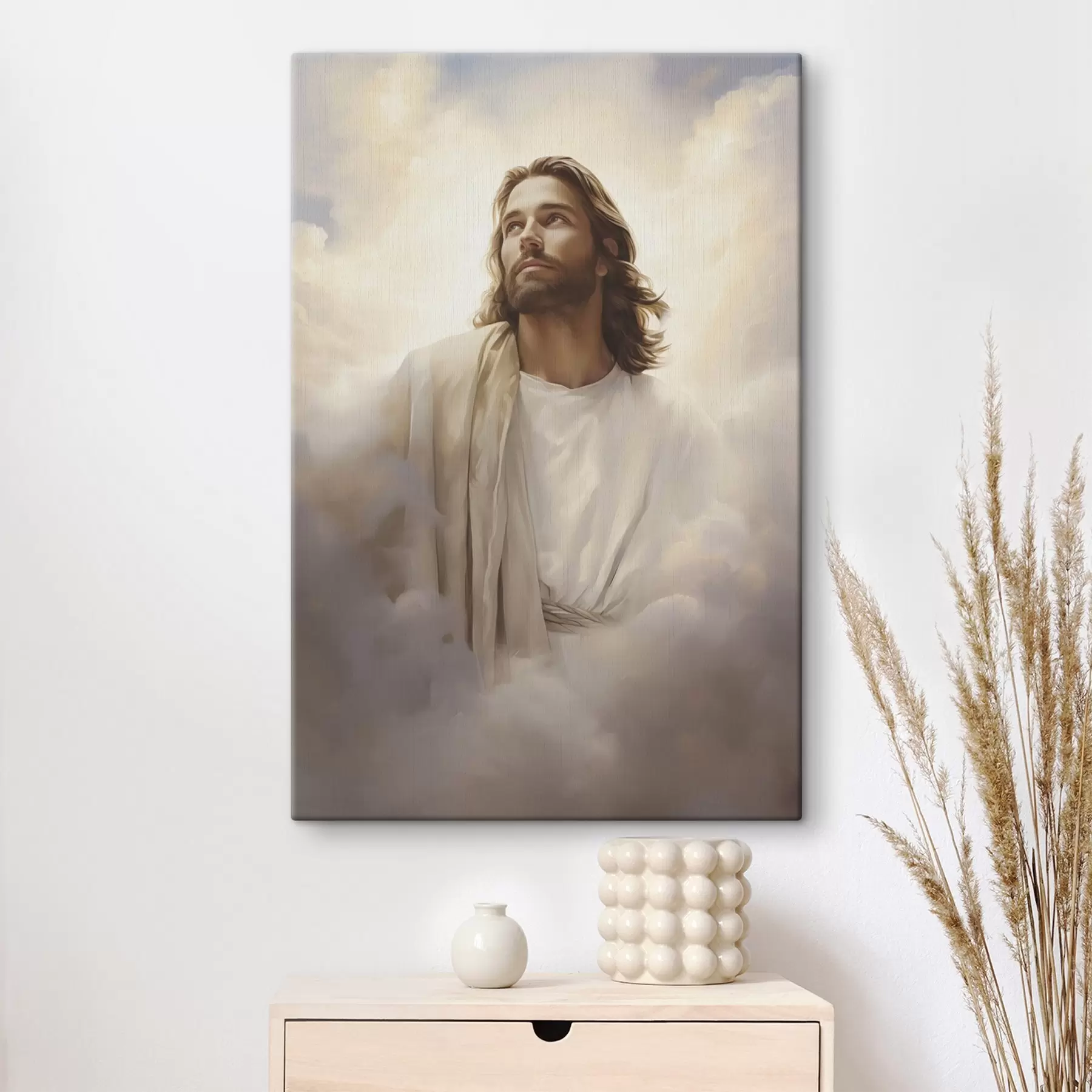 Wandbilder Jesus zwischen den Wolken s46445