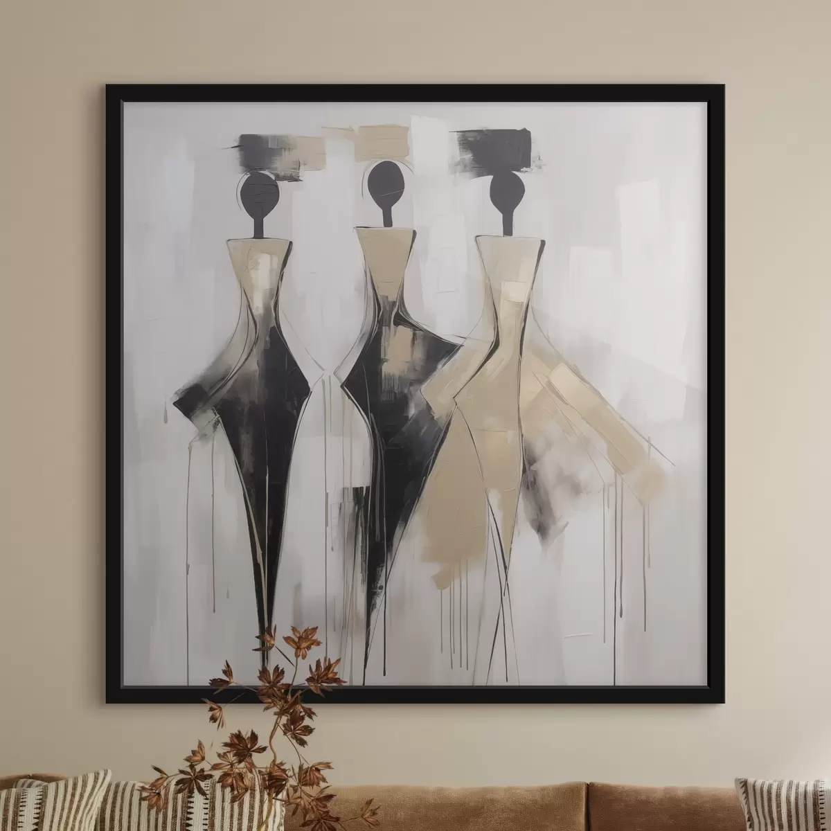 Poster Abstrakte Silhouetten f46436