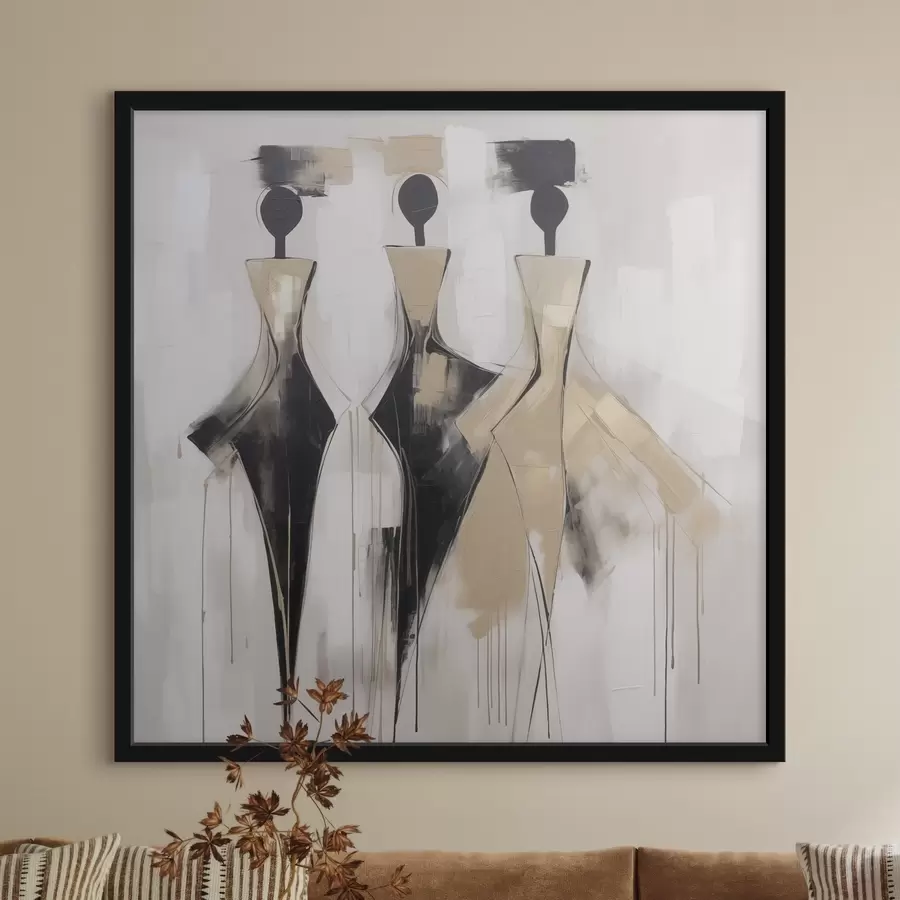 Fototapete Abstrakte Silhouetten f46436