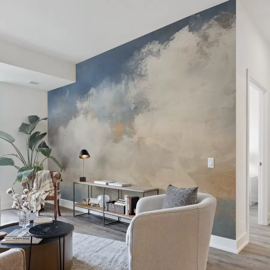 Fototapete Abstraktes Bild von Wolken im Loft-Stil w04841