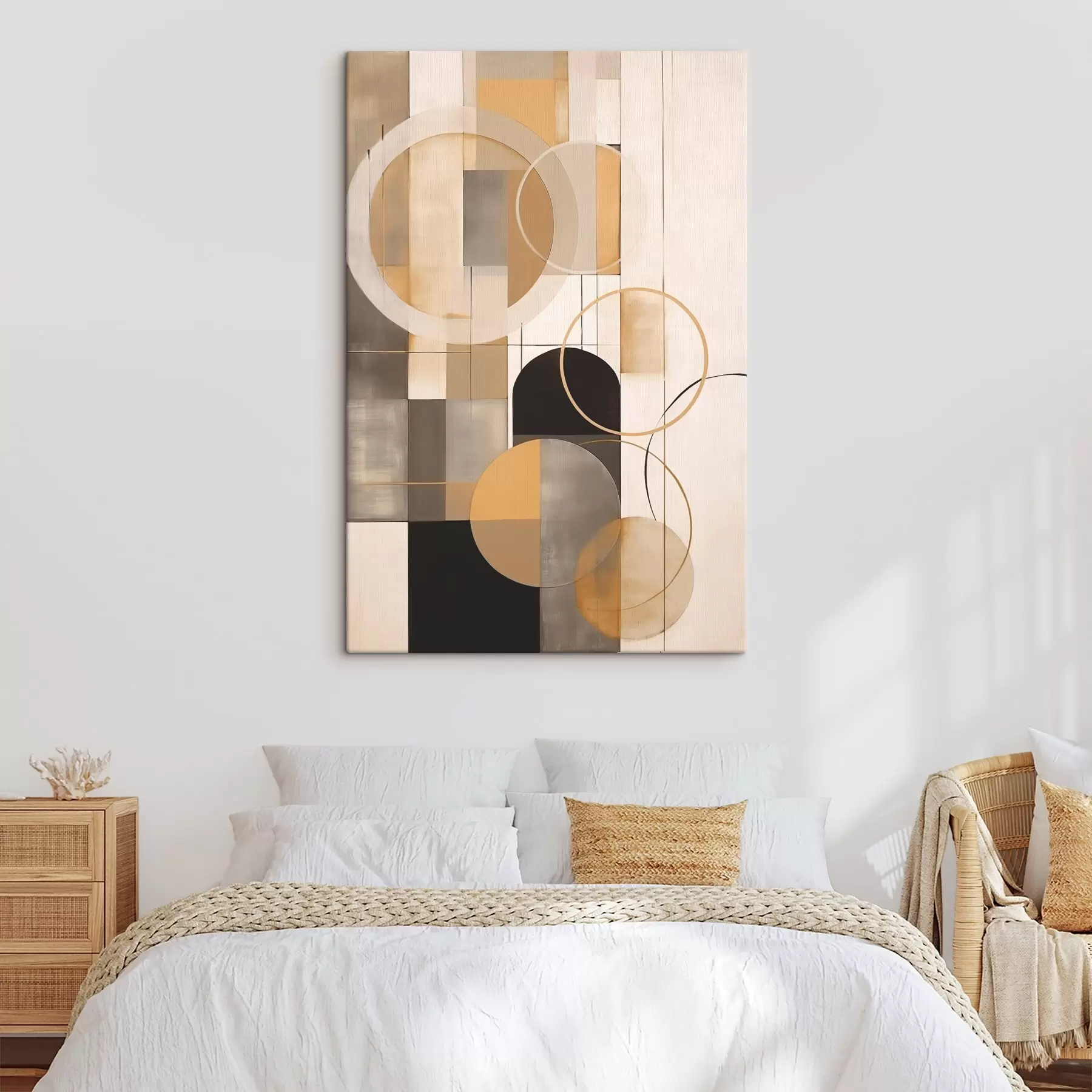 Wandbilder Geometrische Abstraktion mit Kreisen s46359