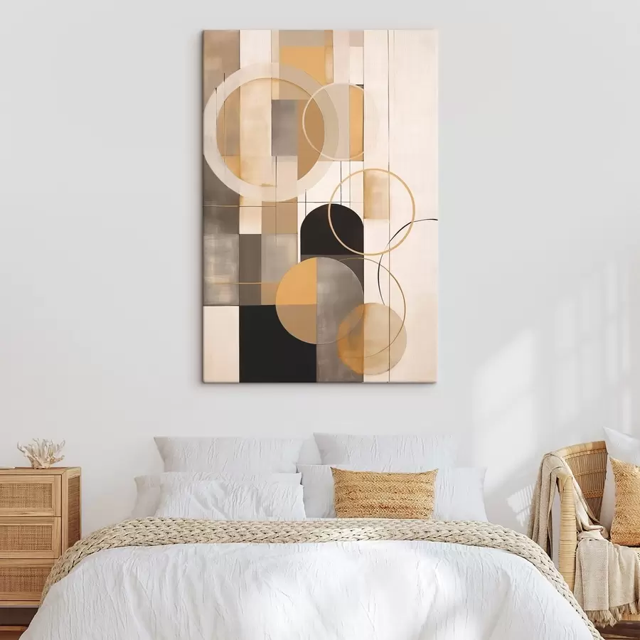 Wandbilder Geometrische Abstraktion mit Kreisen s46359