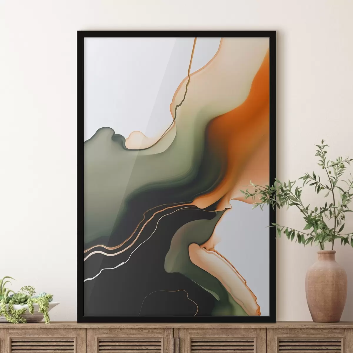 Poster Abstrakte Welle f46448