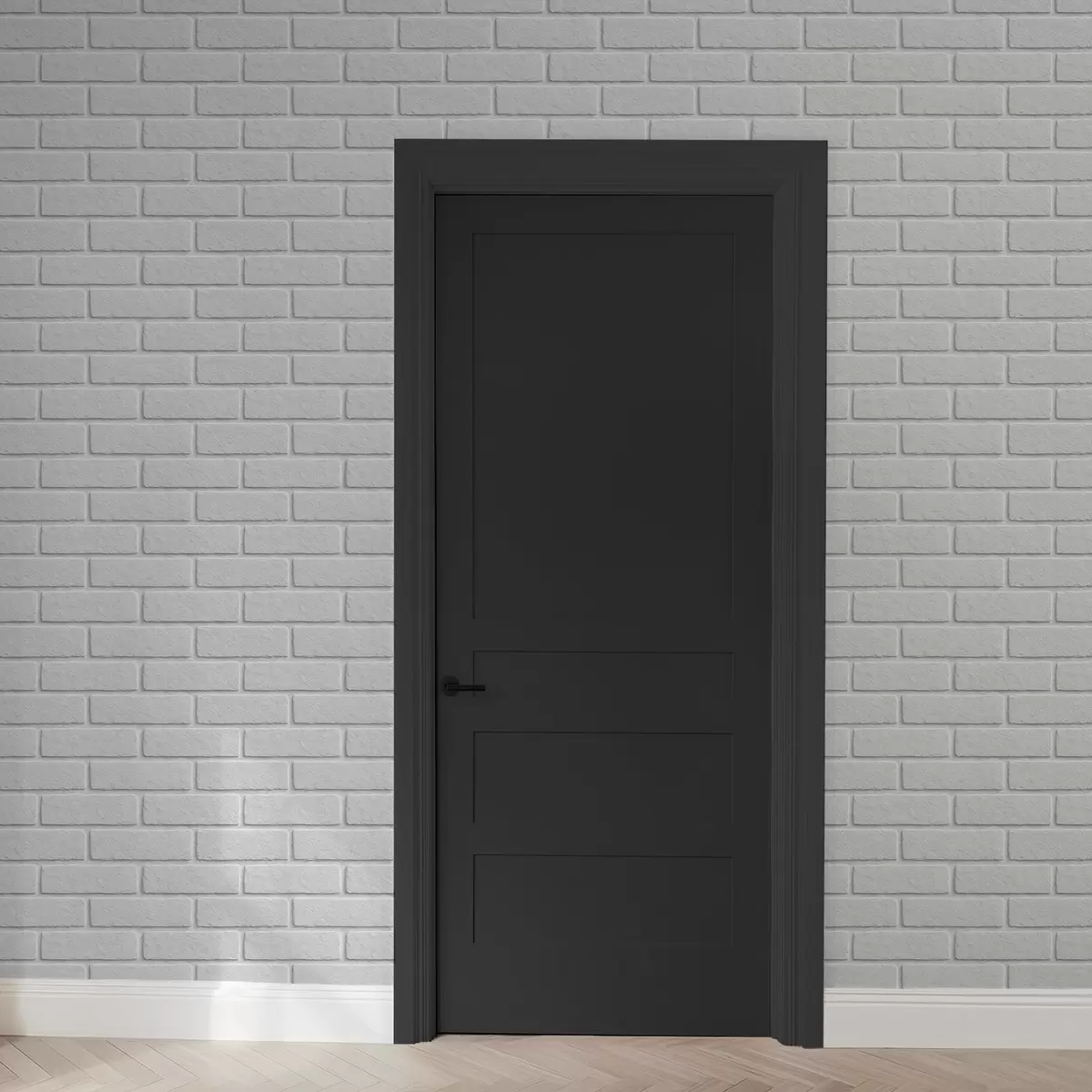 Tapete Weiße Ziegelstruktur, horizontale Anordnung a00877