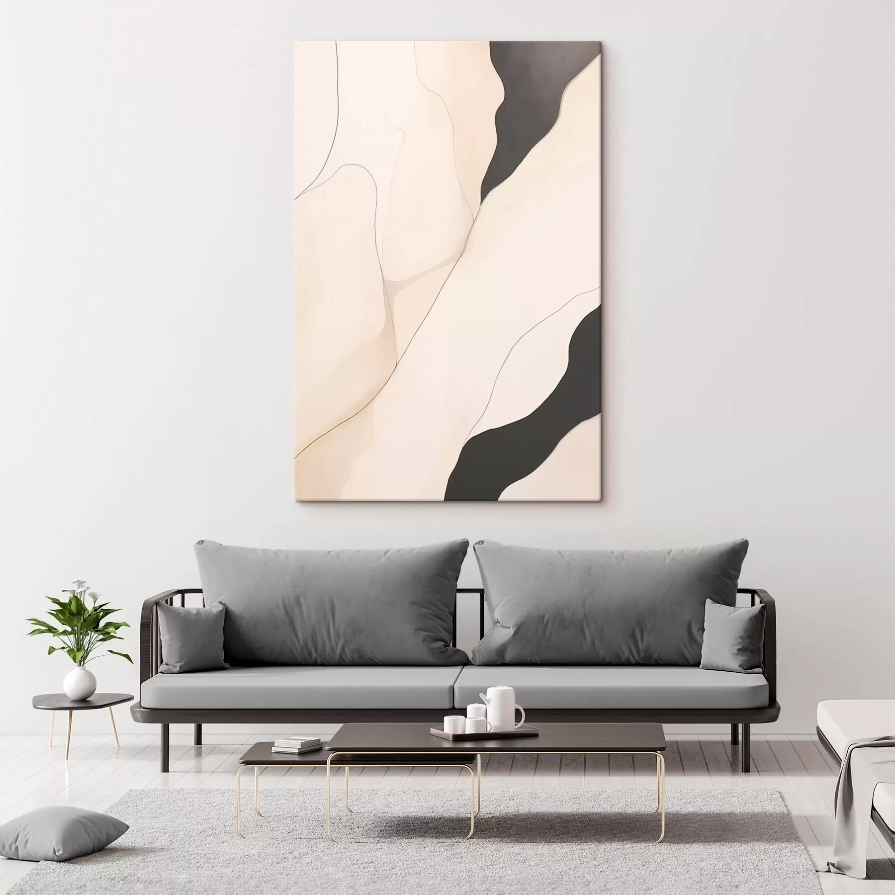 Wandbilder Konturabstraktion s46470