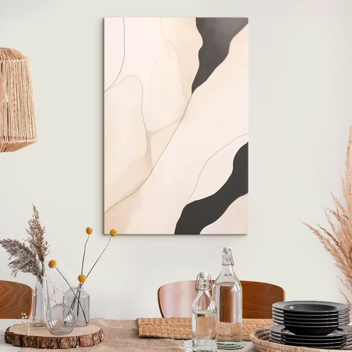 Wandbilder Konturabstraktion s46470