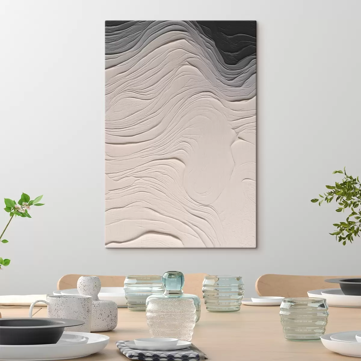 Wandbilder Wellig strukturiert s46474