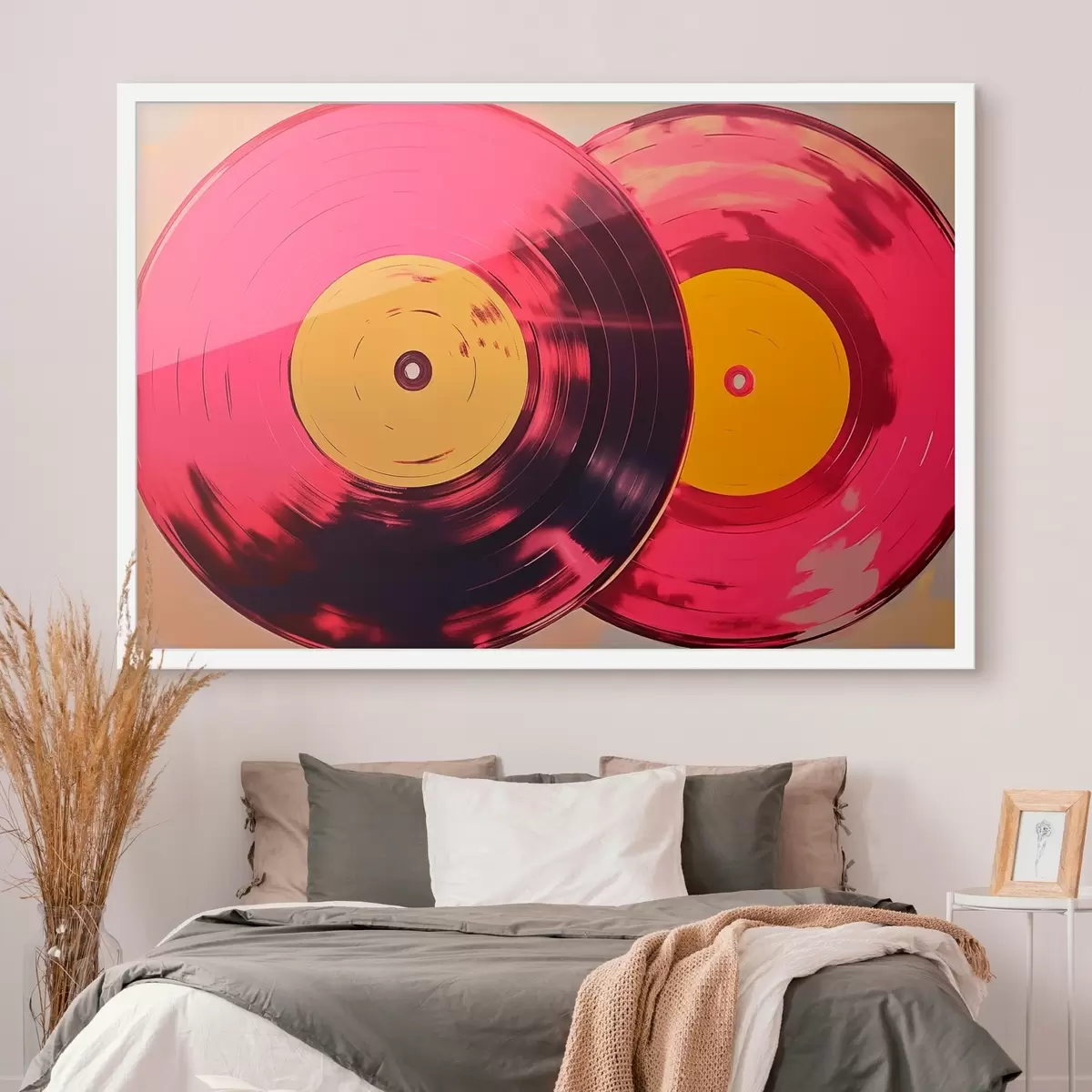 Poster Farbige Schallplatten f46459