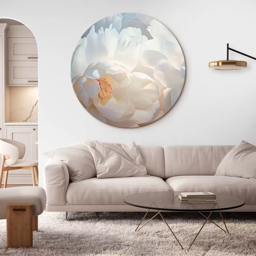 Wandbilder Große weiße Pfingstrosen r46560