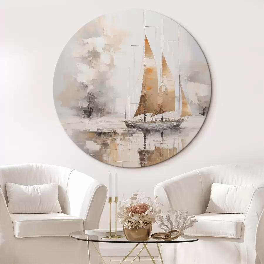 Wandbilder Segelboot-Imitationsgemälde r46565