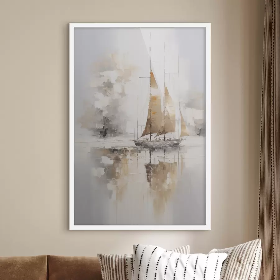 Fototapete Segelboot-Imitationsgemälde f46565