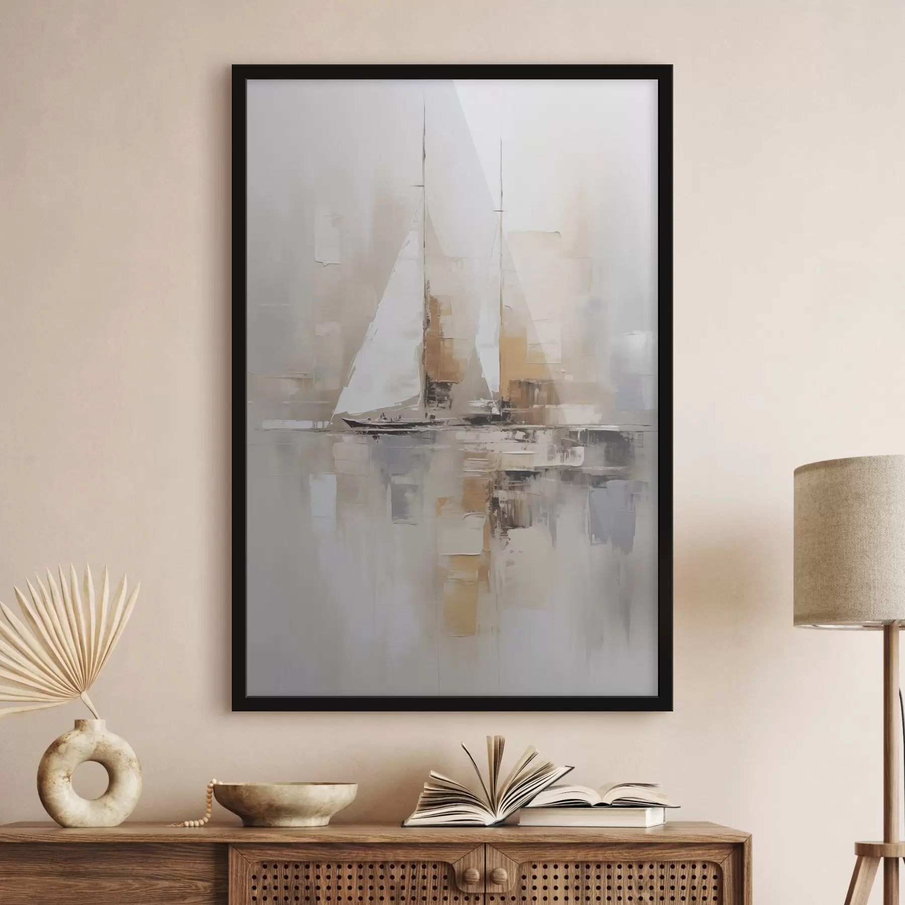 Fototapete Segelboot-Abstraktion f46566