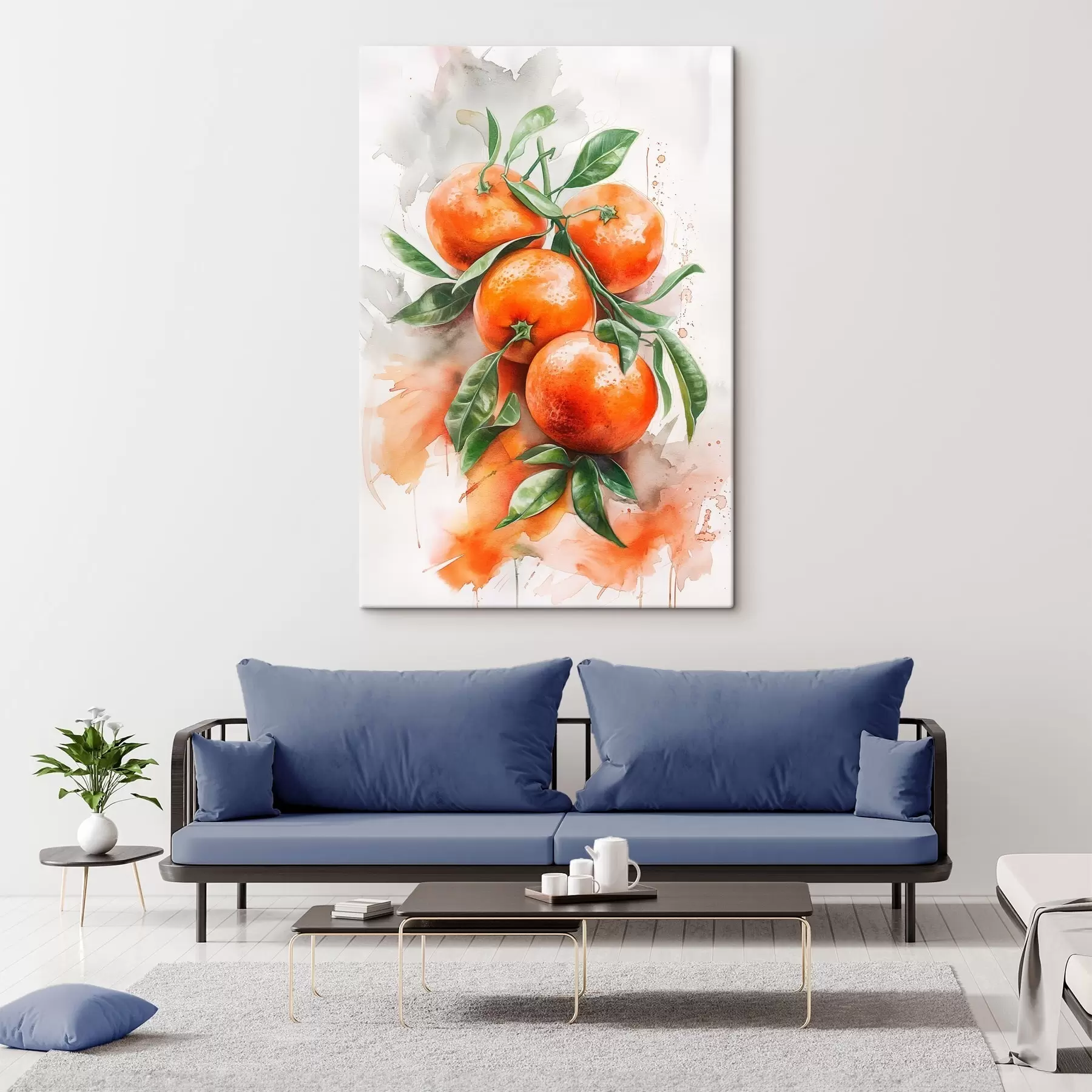 Wandbilder Reife Mandarinen s46586