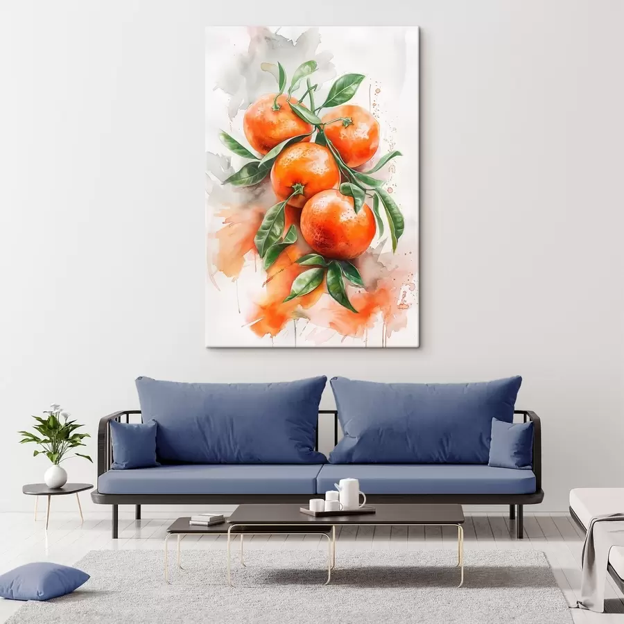 Wandbilder Reife Mandarinen s46586