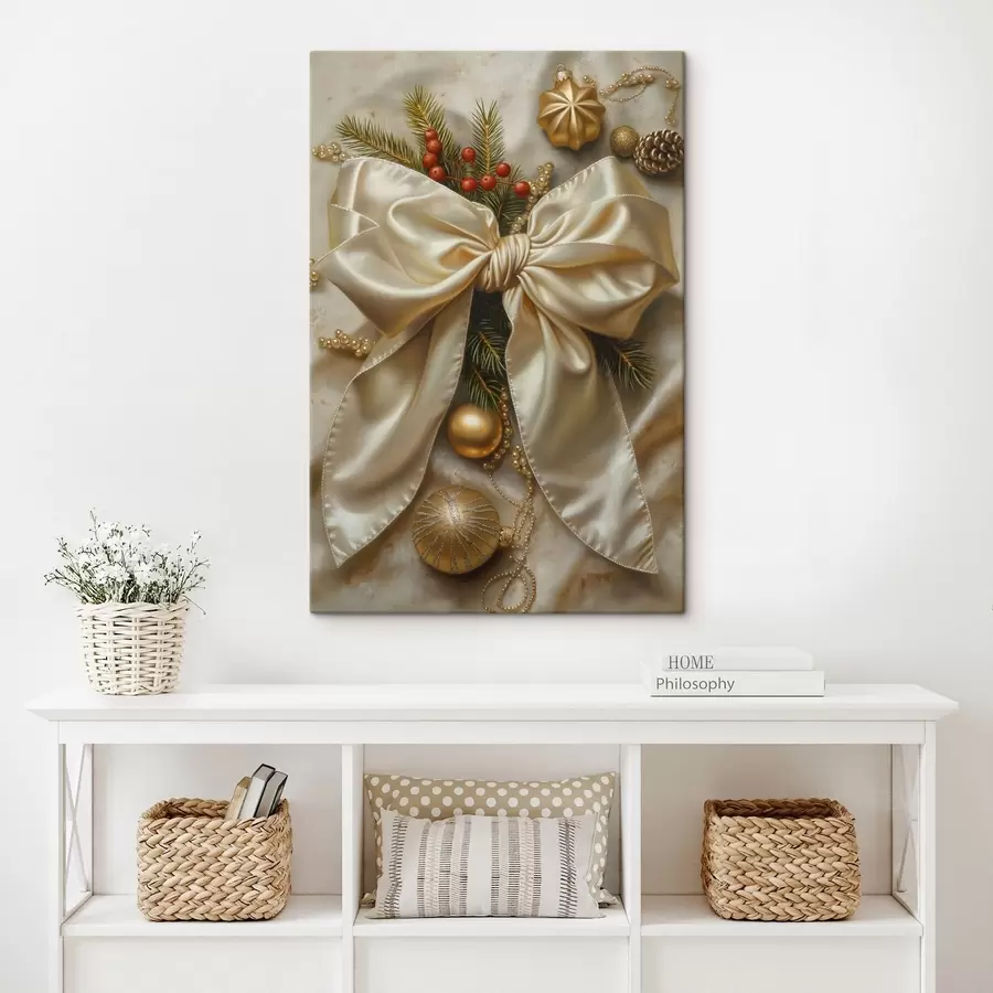 Wandbilder Weihnachtsrosette s46592