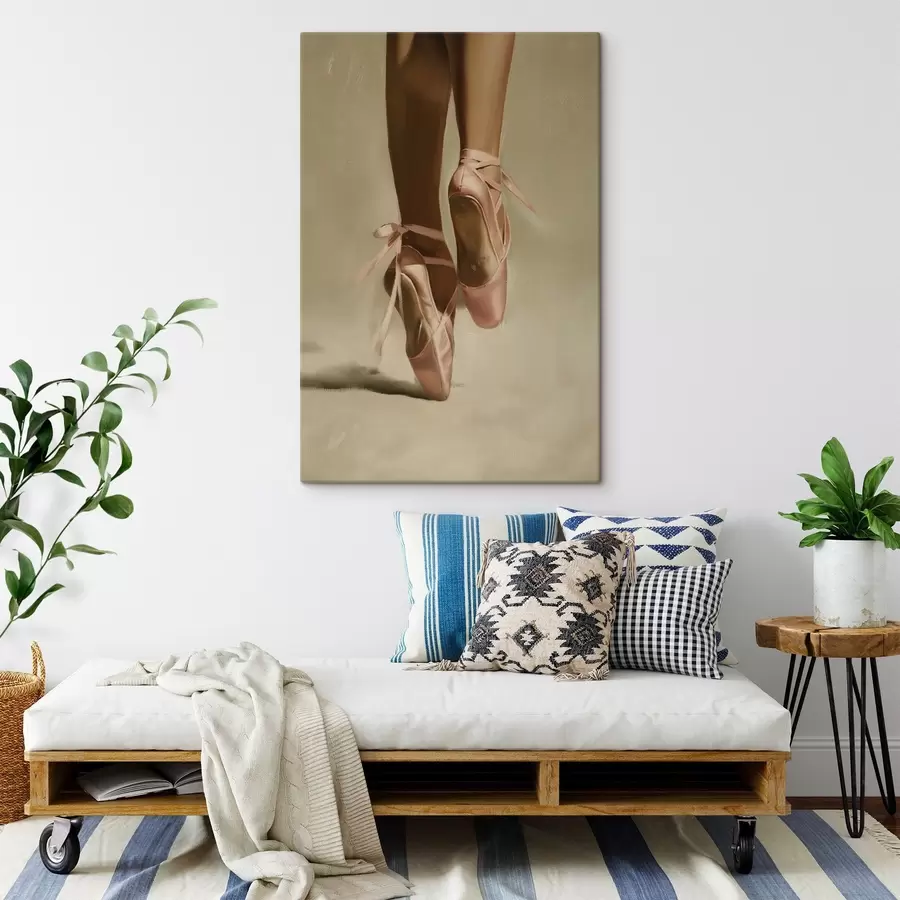 Wandbilder Rosa Spitzenschuhe s46597