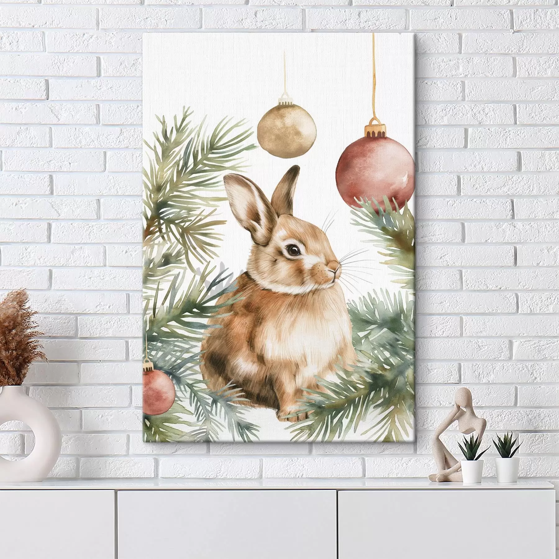 Wandbilder Neujahrshase s46603