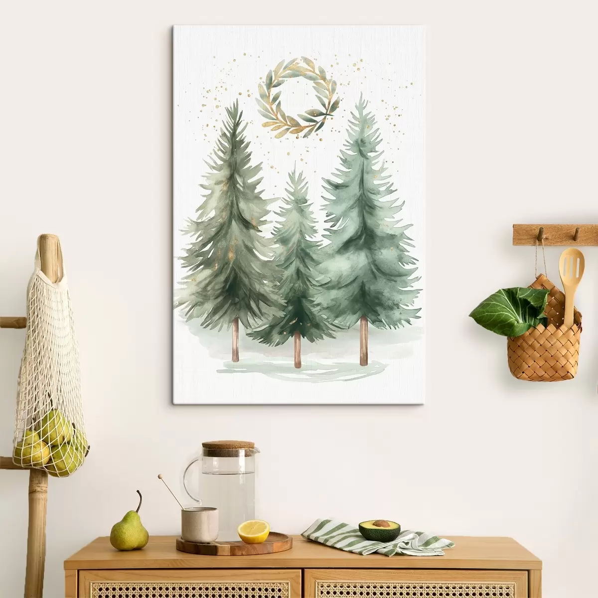 Wandbilder Weihnachtsbäume s46609