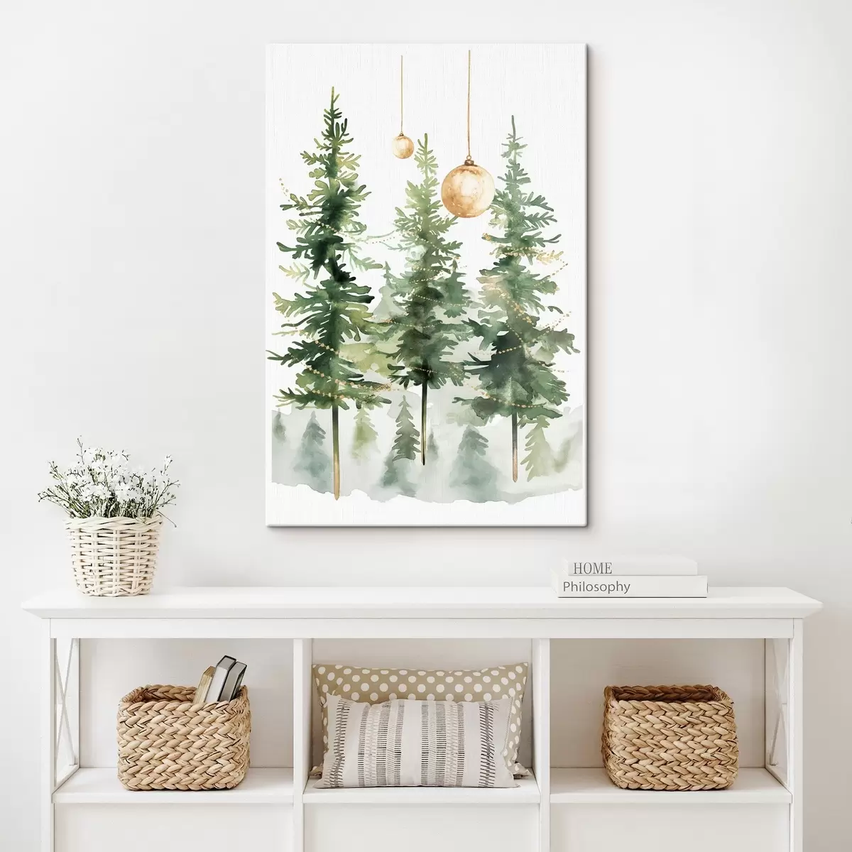 Wandbilder Weihnachtsbäume s46611