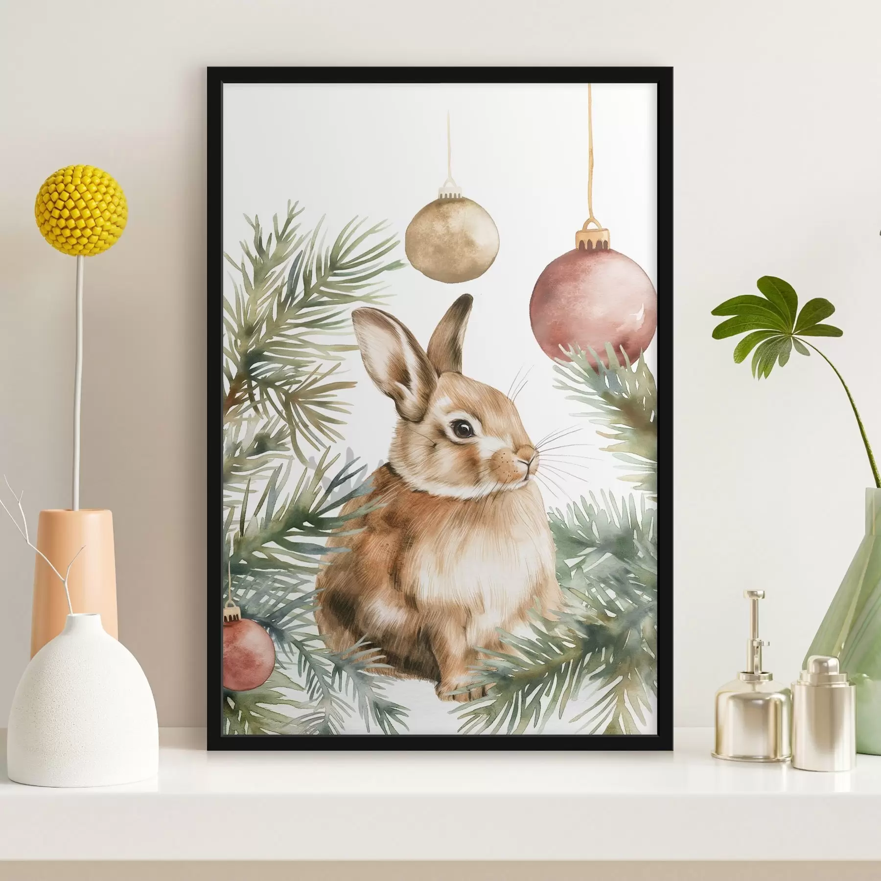 Fototapete Neujahrshase f46603