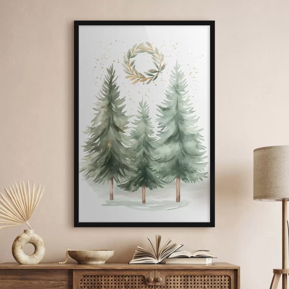 Poster Weihnachtsbäume f46609