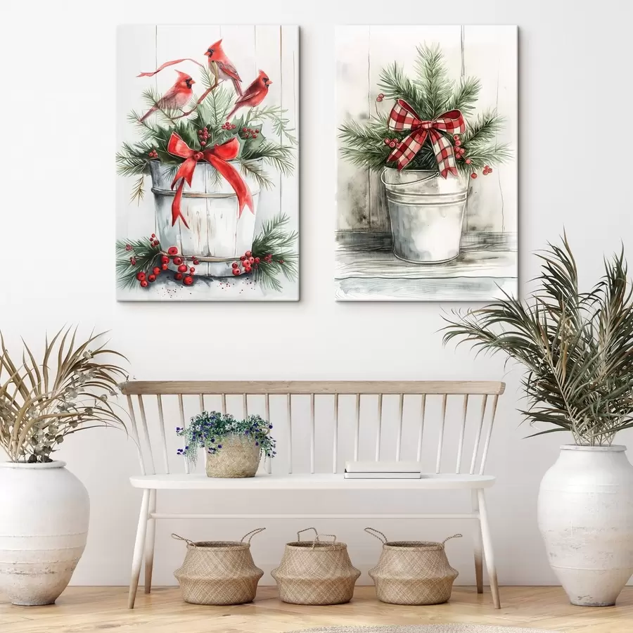 Wandbilder Weihnachtstöpfe m00959