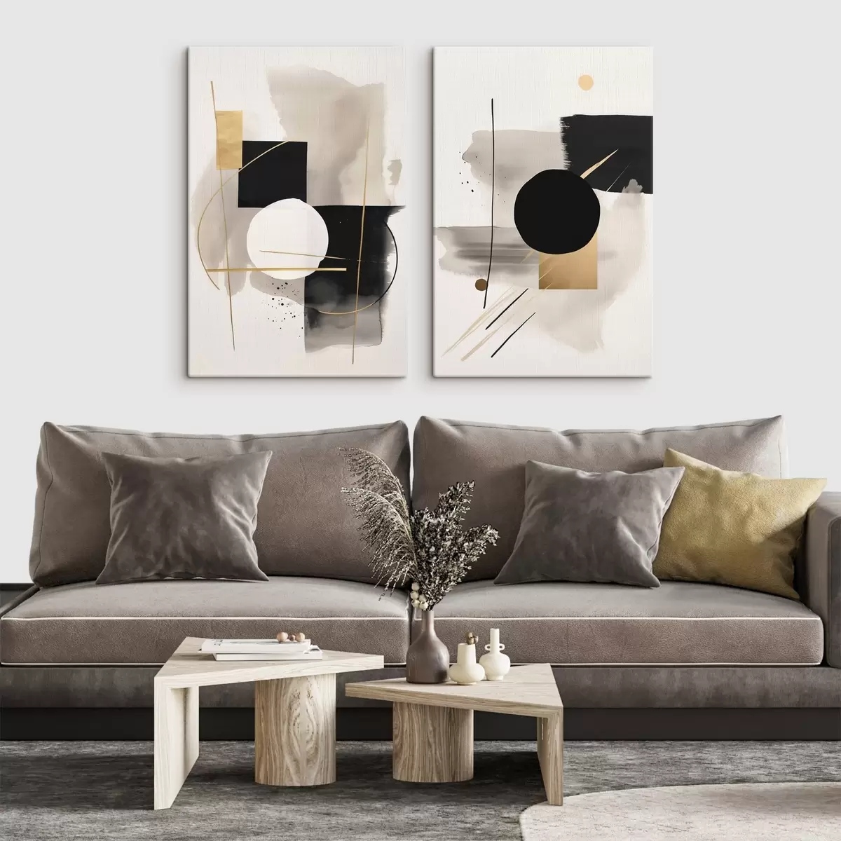 Wandbilder Abstraktionen mit Formen m00940