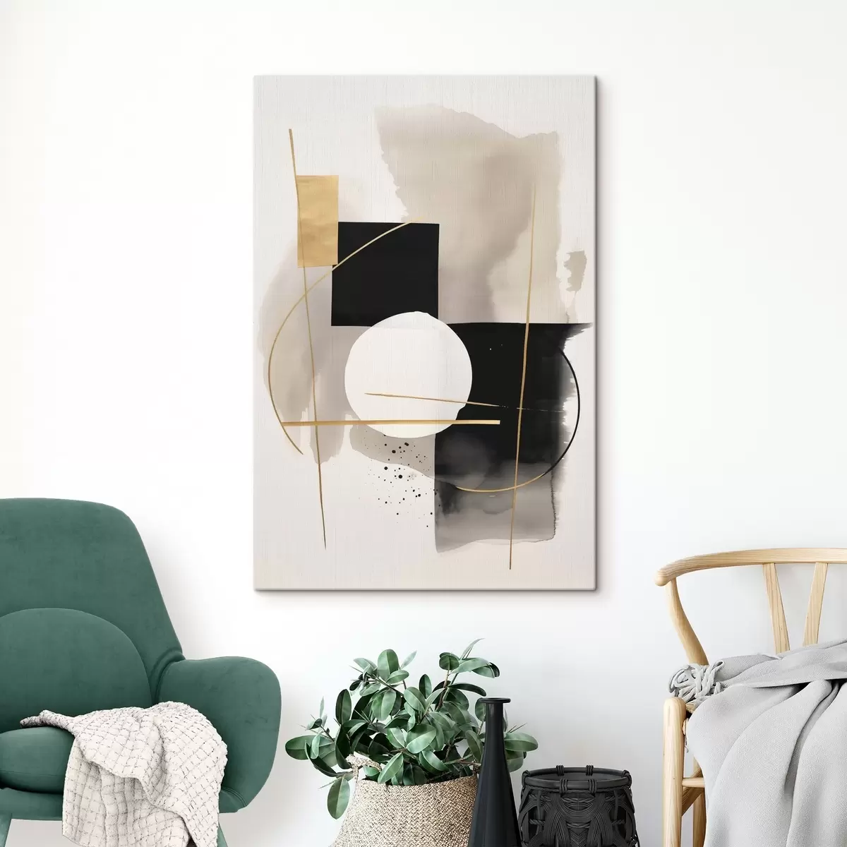 Wandbilder Abstraktionen mit Formen s46573