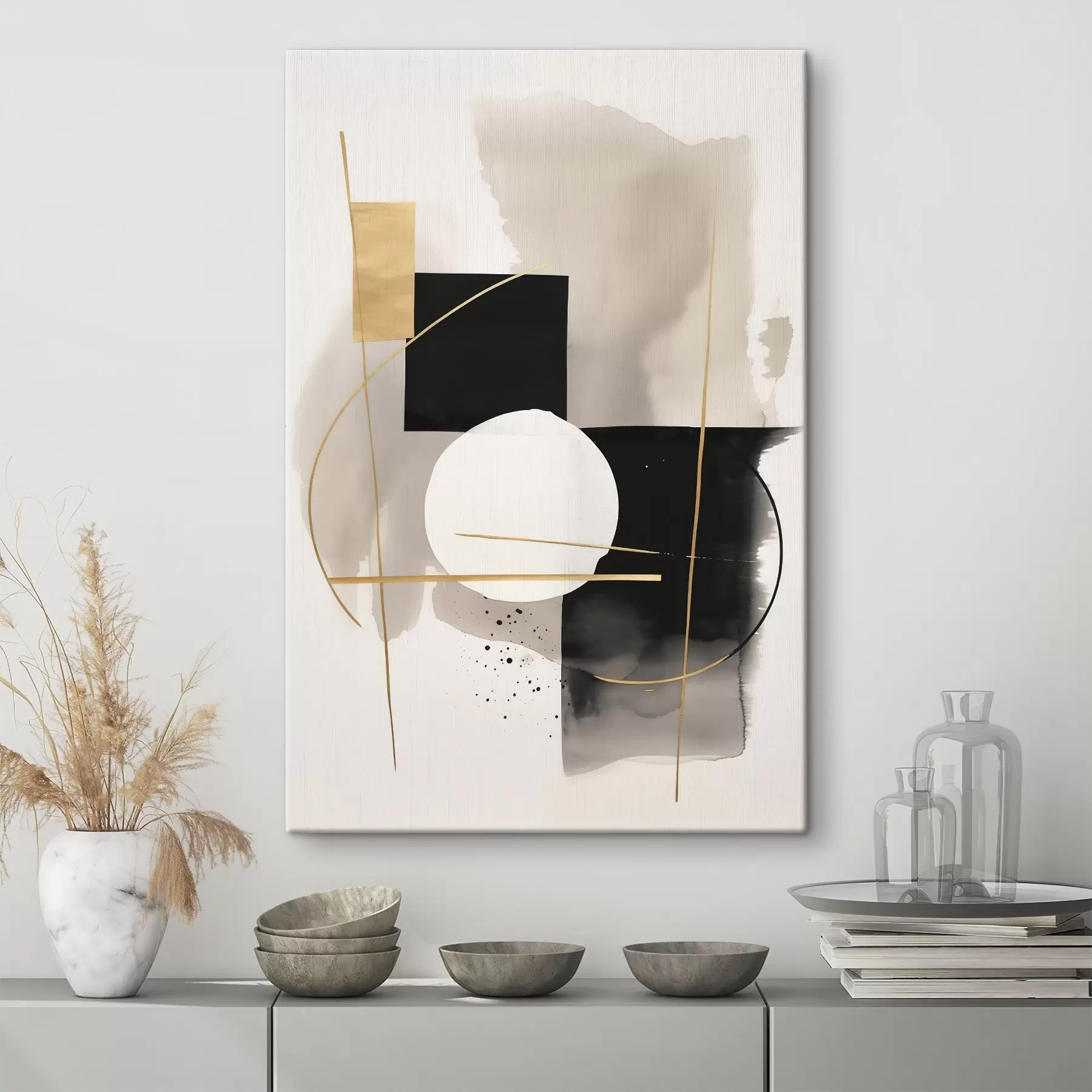 Wandbilder Abstraktionen mit Formen s46573