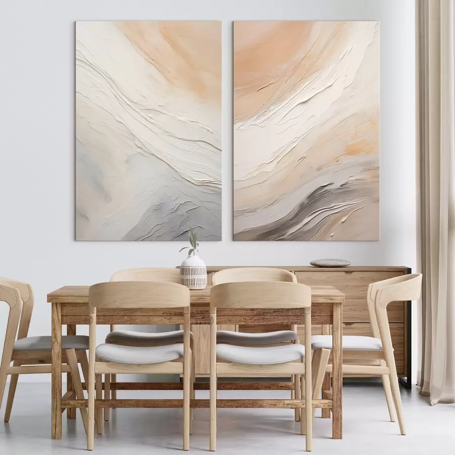 Wandbilder Neutrale Putzstrukturen mit fließenden Reliefschichten m00971