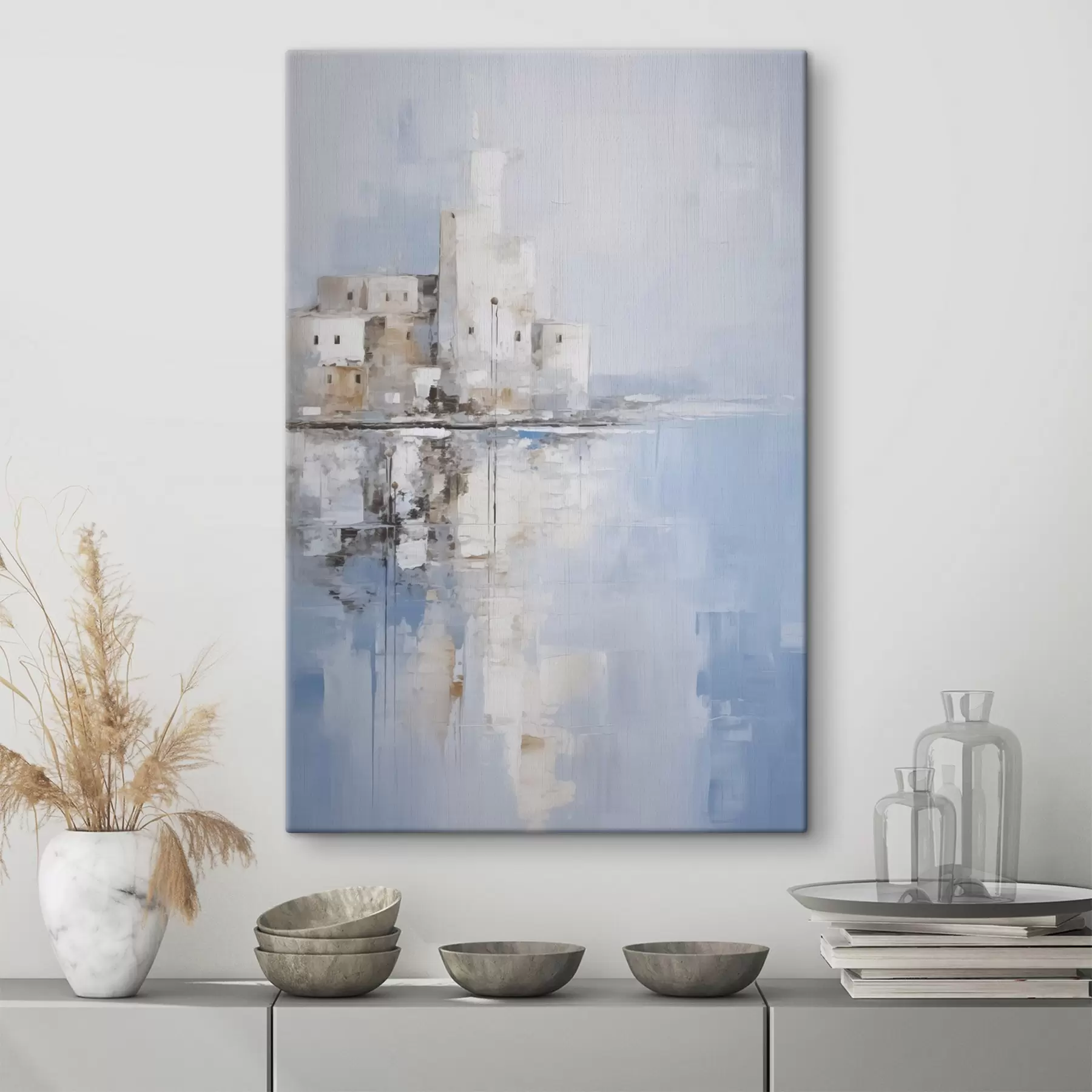 Wandbilder Abstrakte Landschaftsimitation in der Malerei s46674