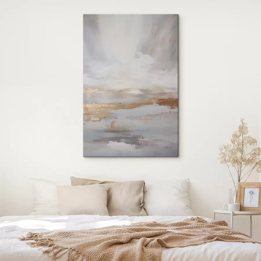 Wandbilder Abstrakte Komposition, Nachahmung der Malerei s46678