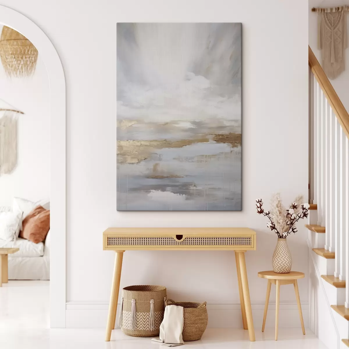 Wandbilder Abstrakte Komposition, Nachahmung der Malerei s46678