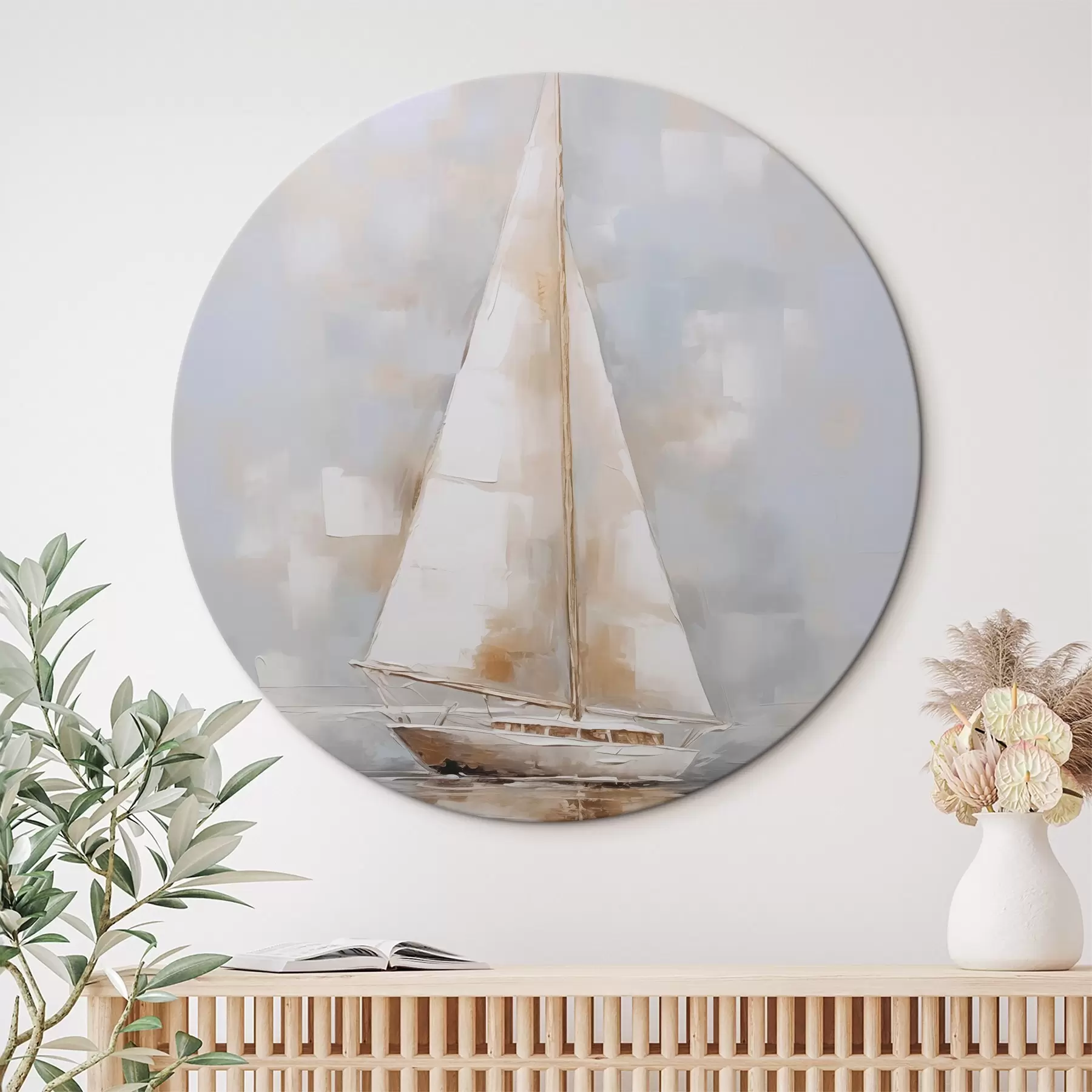 Wandbilder Segelboot-Imitationsgemälde r46677