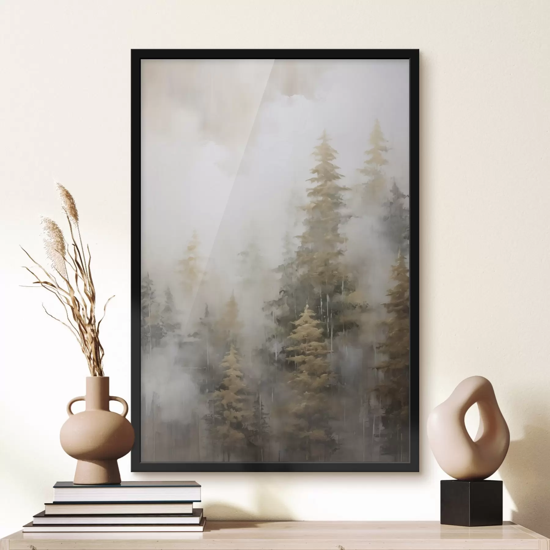 Fototapete Waldimitation in der Malerei f46672