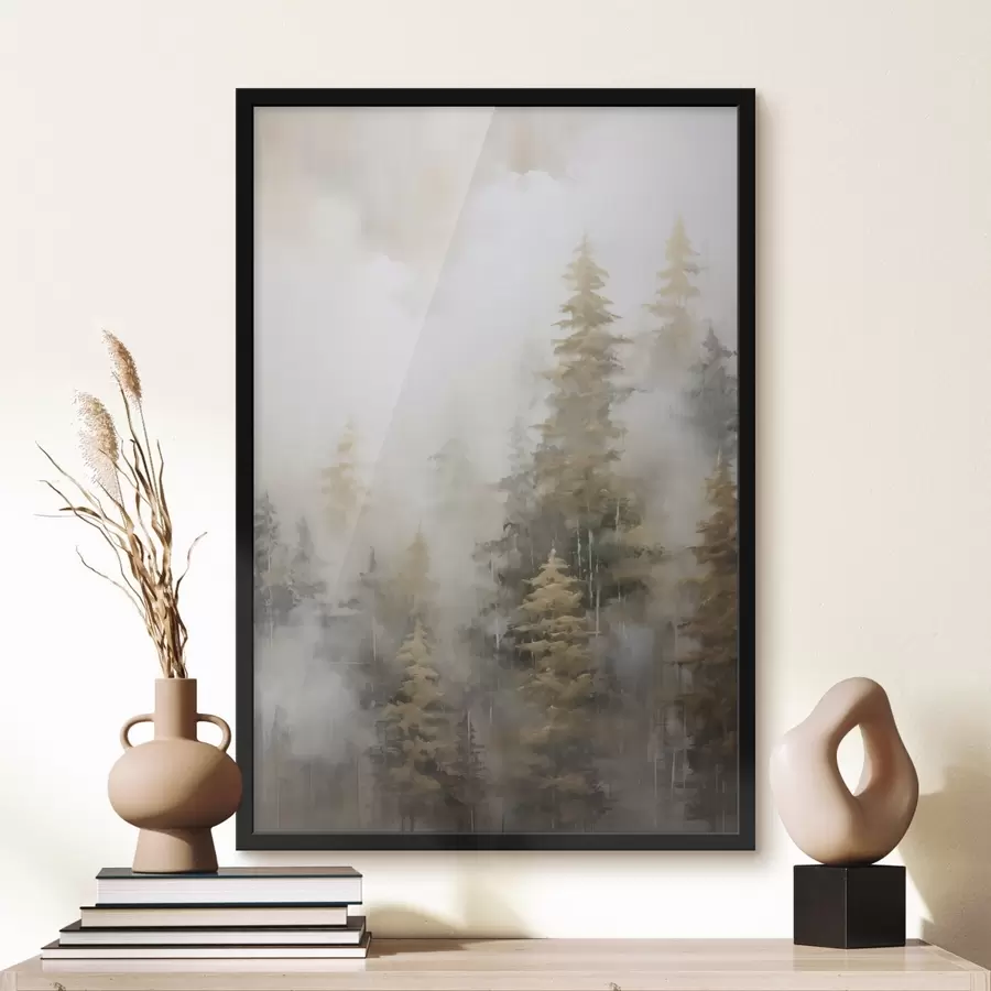 Fototapete Waldimitation in der Malerei f46672