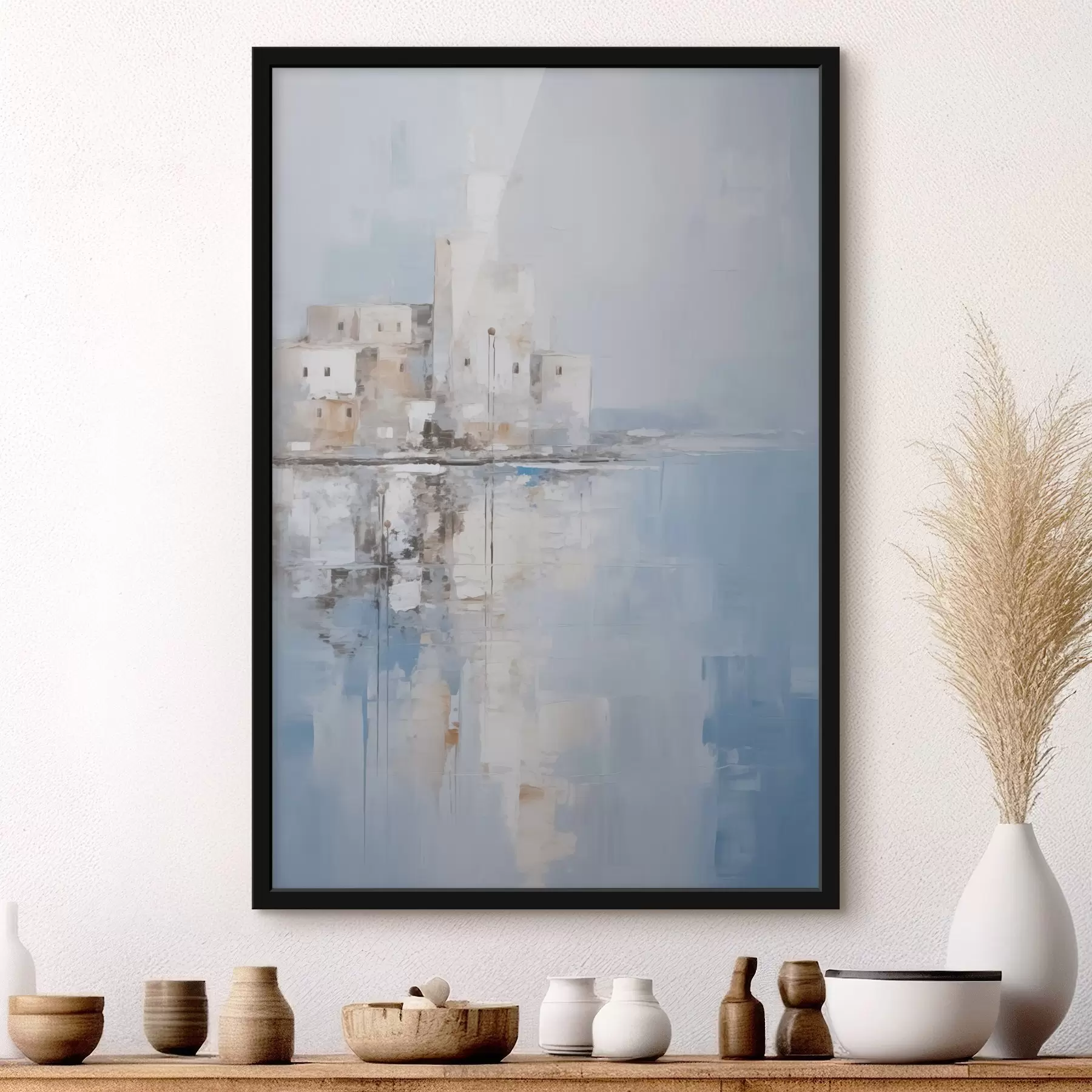 Fototapete Abstrakte Landschaftsimitation in der Malerei f46674