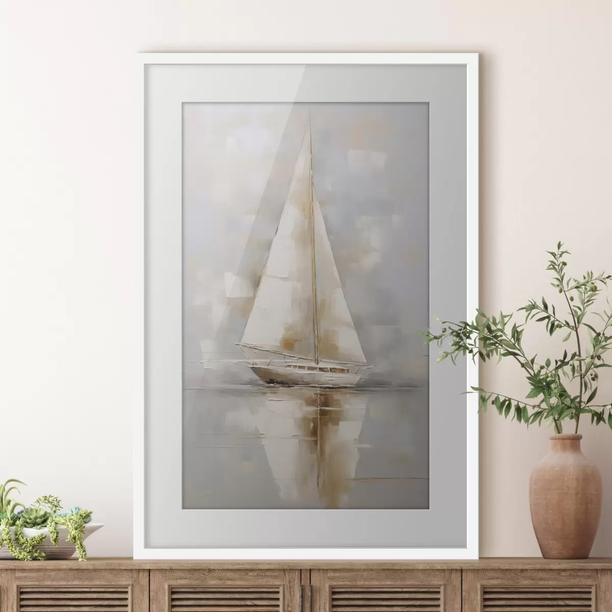 Poster Segelboot-Imitationsgemälde f46677