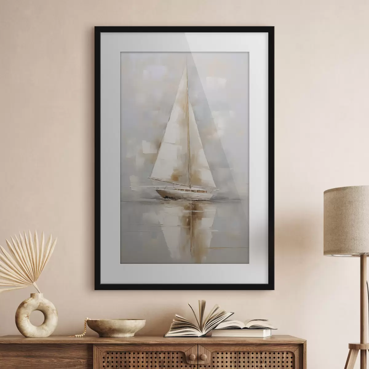 Poster Segelboot-Imitationsgemälde f46677