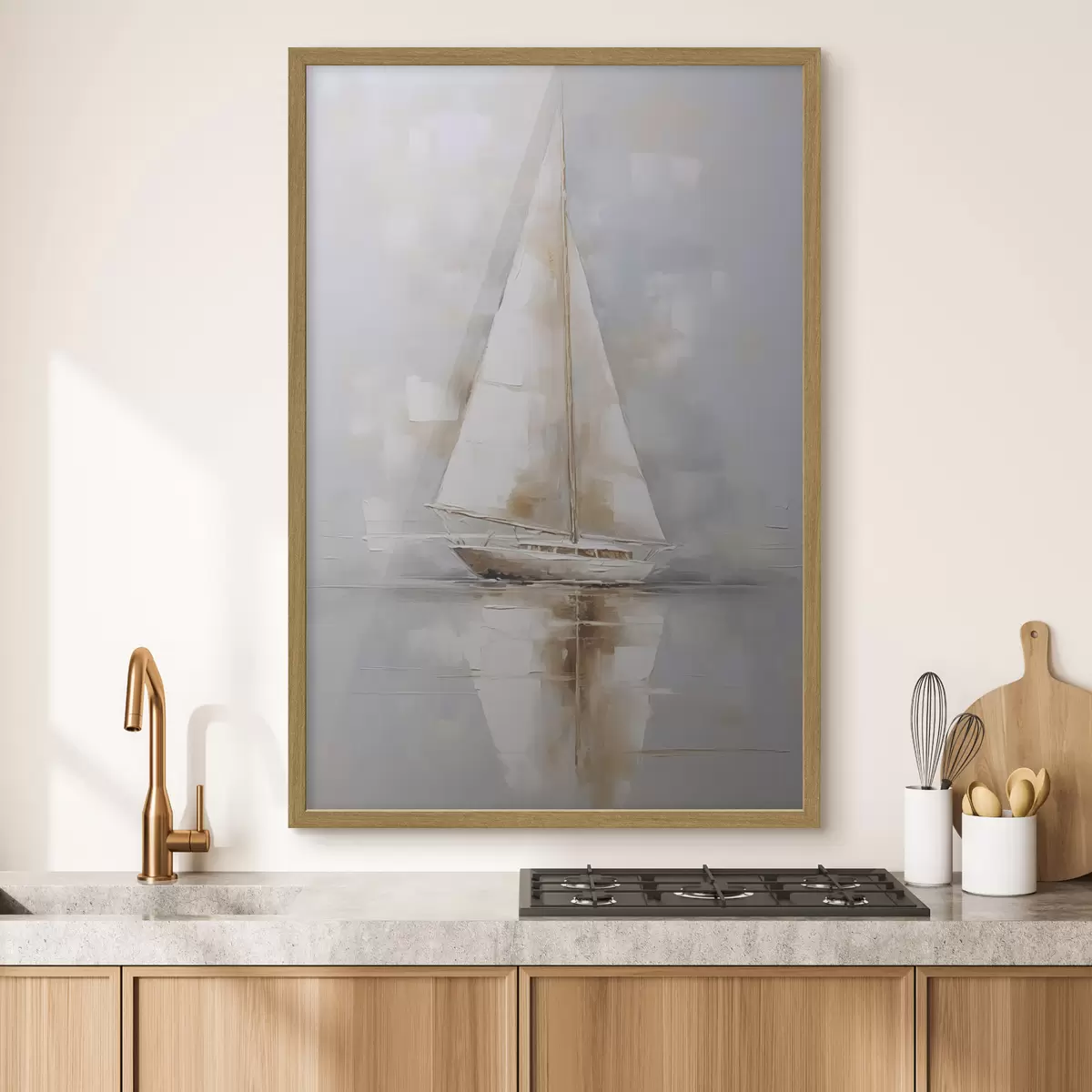 Poster Segelboot-Imitationsgemälde f46677