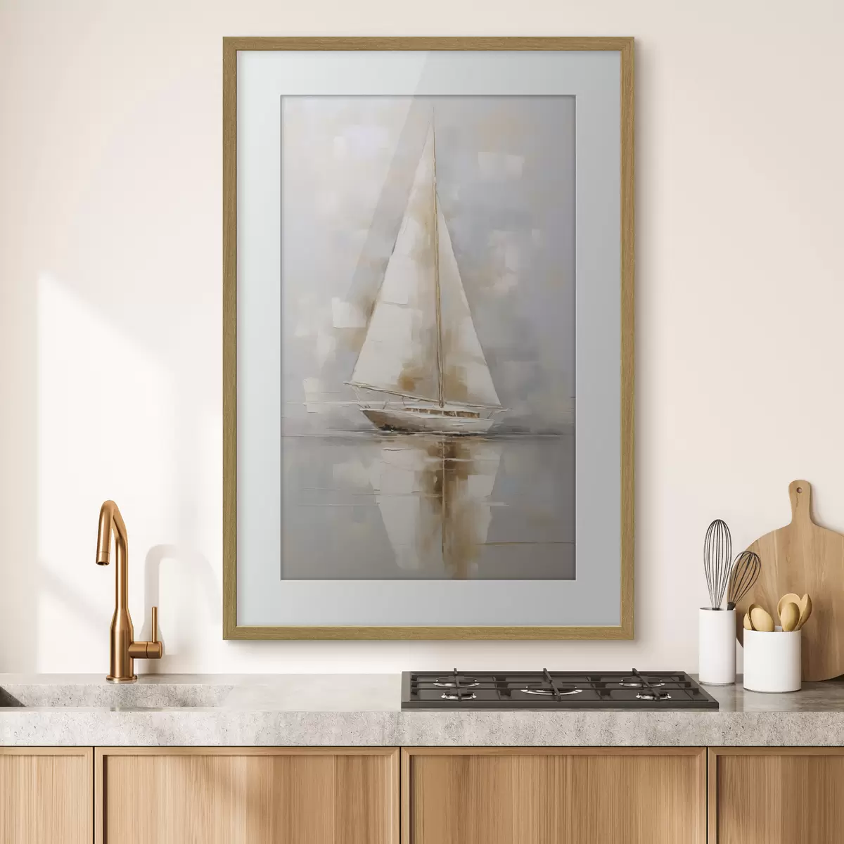 Poster Segelboot-Imitationsgemälde f46677