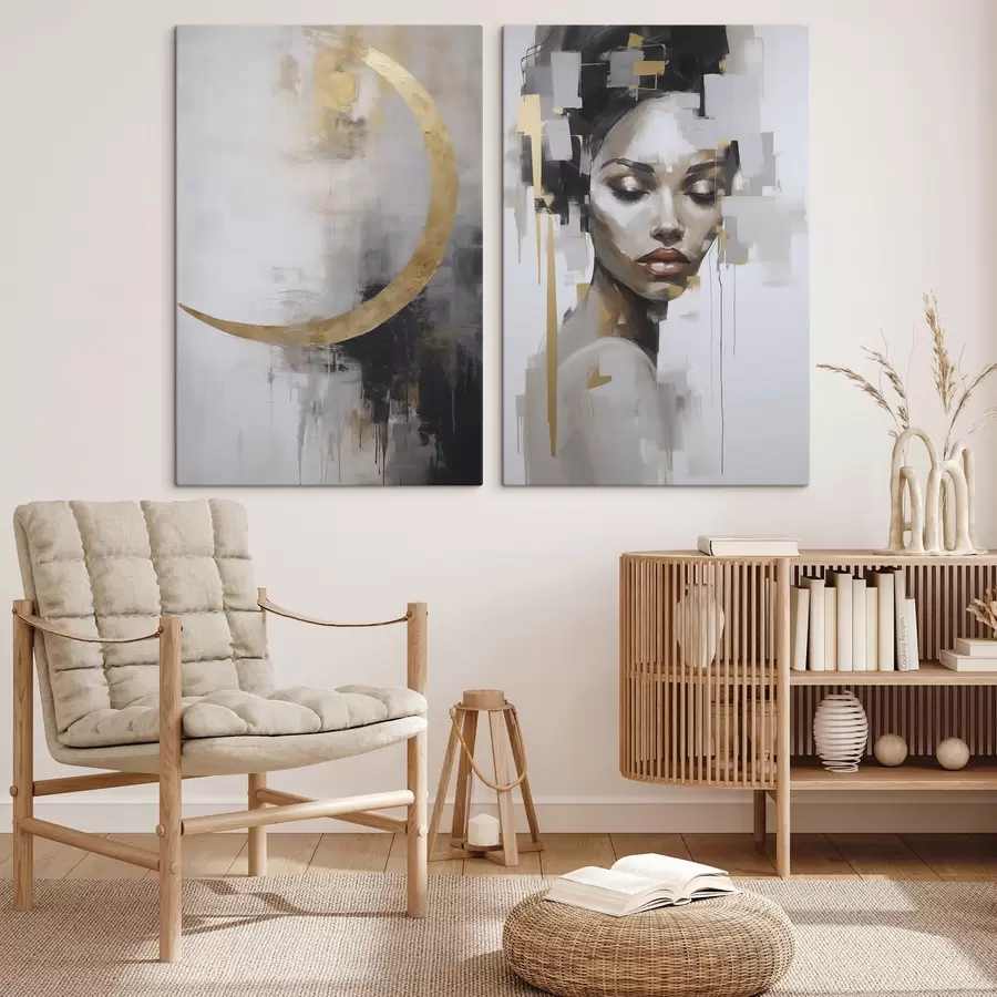 Wandbilder Abstraktion Nachahmung der Malerei m00998