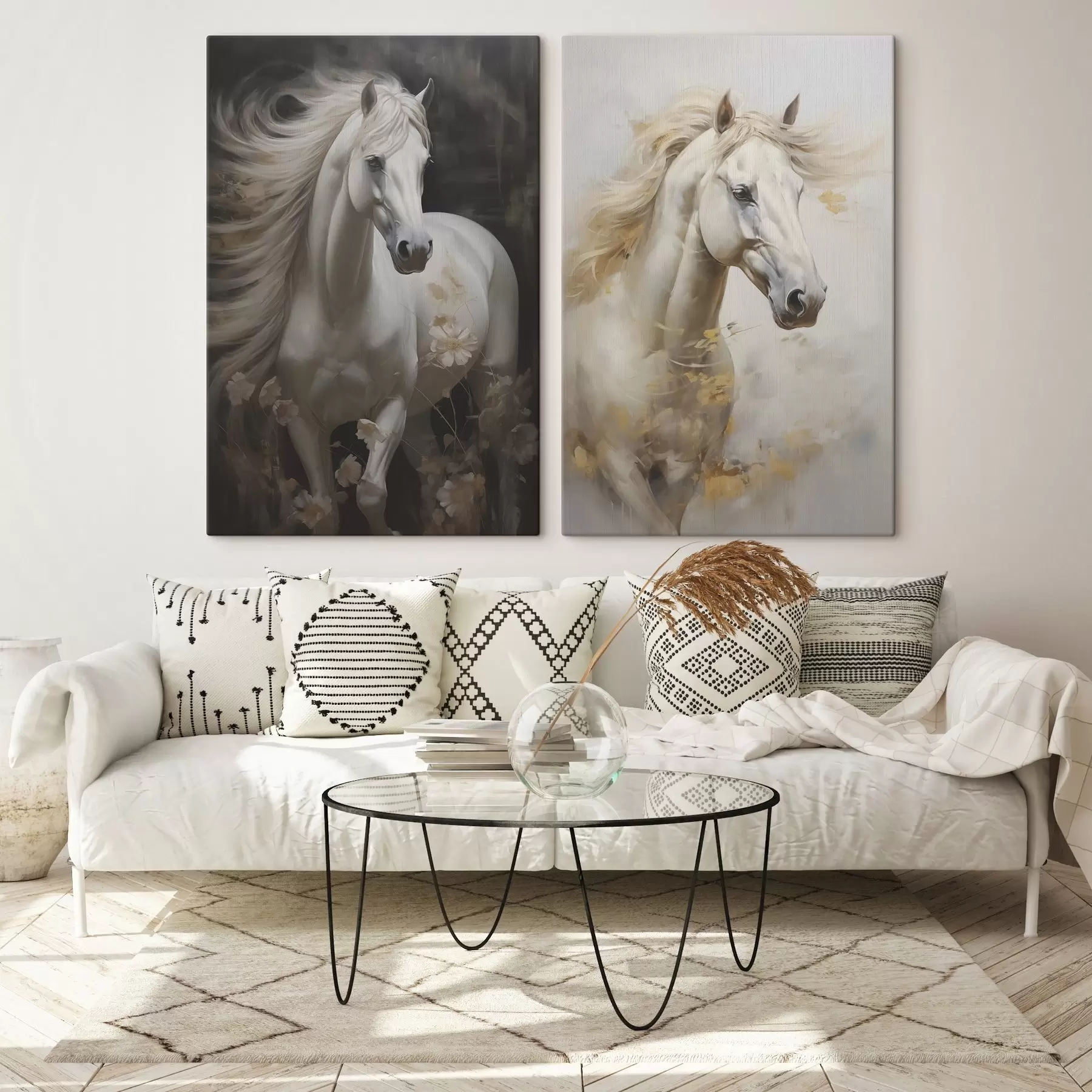 Wandbilder Pferd imitiert Malerei m01000