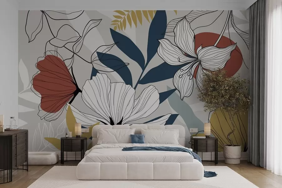 Fototapete Abstrakte Pflanzen und Blumen w04898v1