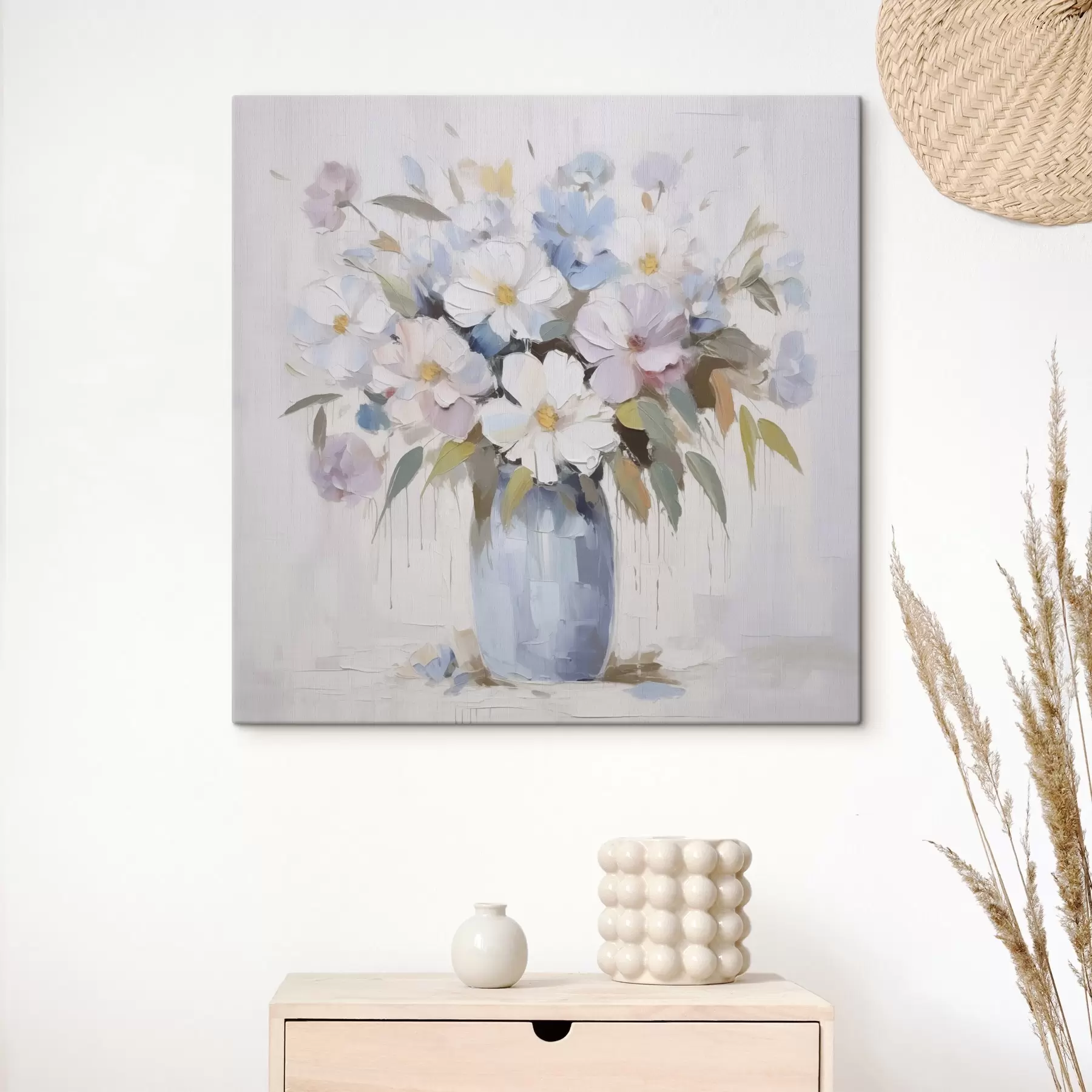 Wandbilder Blumen in einer Vase – Imitationsgemälde s46714